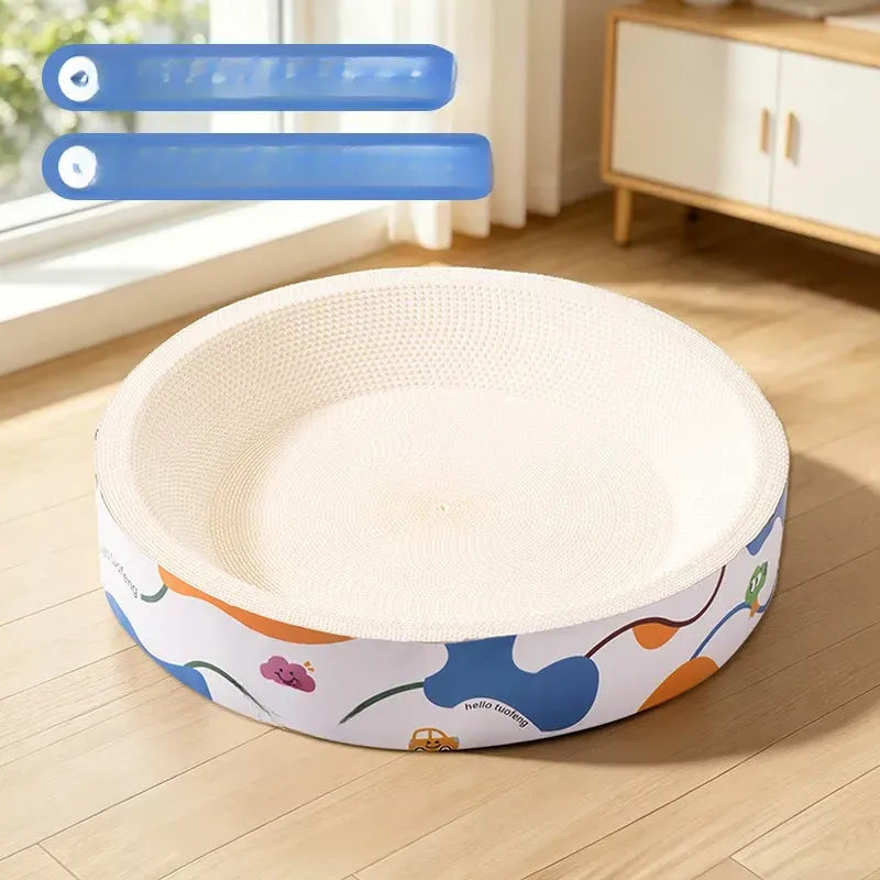 Corrugated Cardboard Cat Scratcher Bed