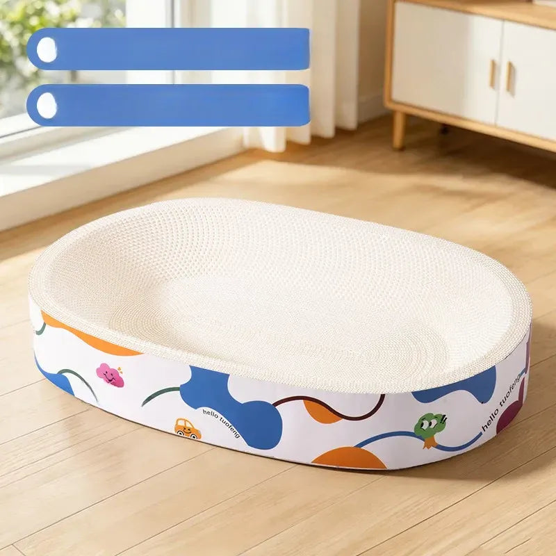Corrugated Cardboard Cat Scratcher Bed