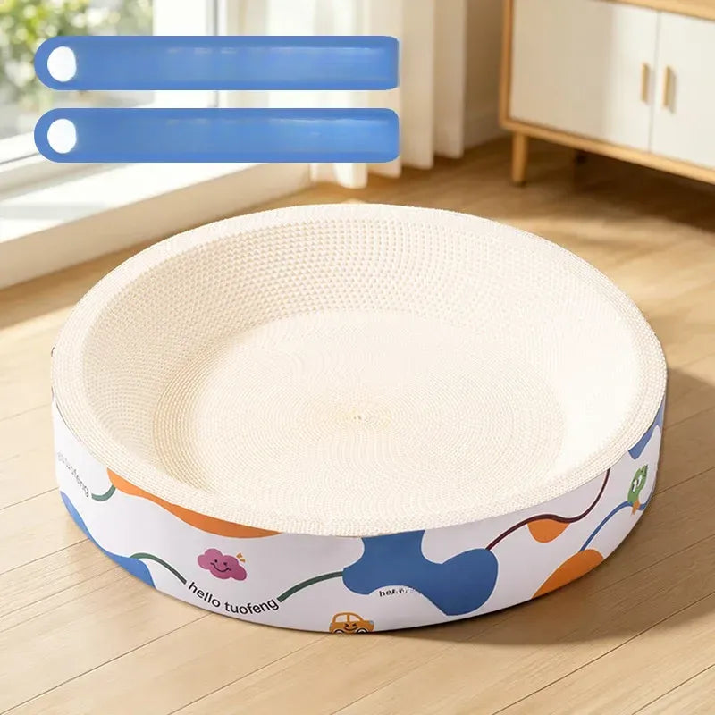 Corrugated Cardboard Cat Scratcher Bed