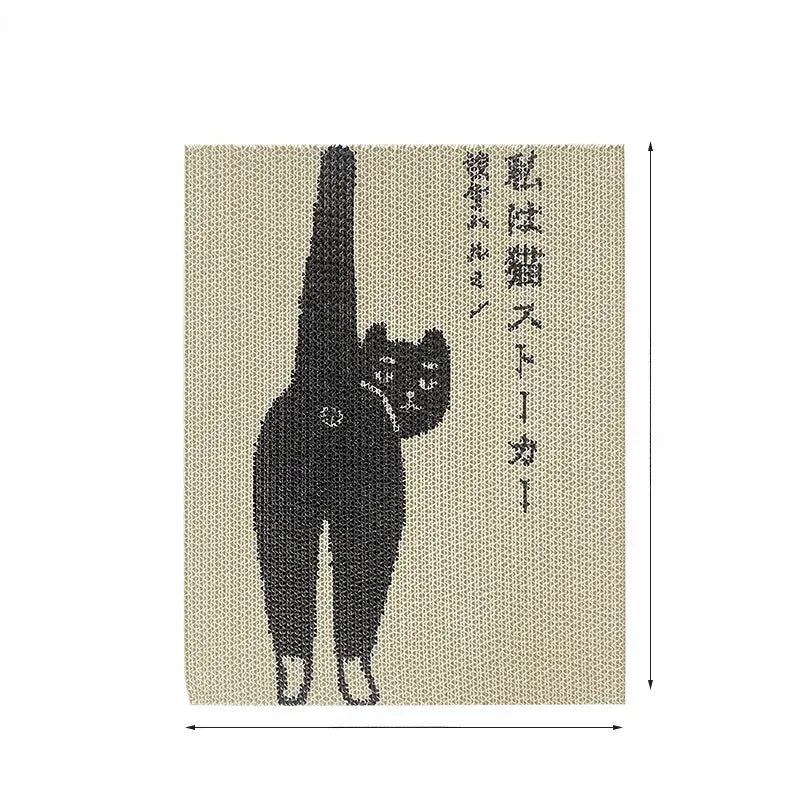 Wall-Mounted Kraft Paper Cat Scratcher