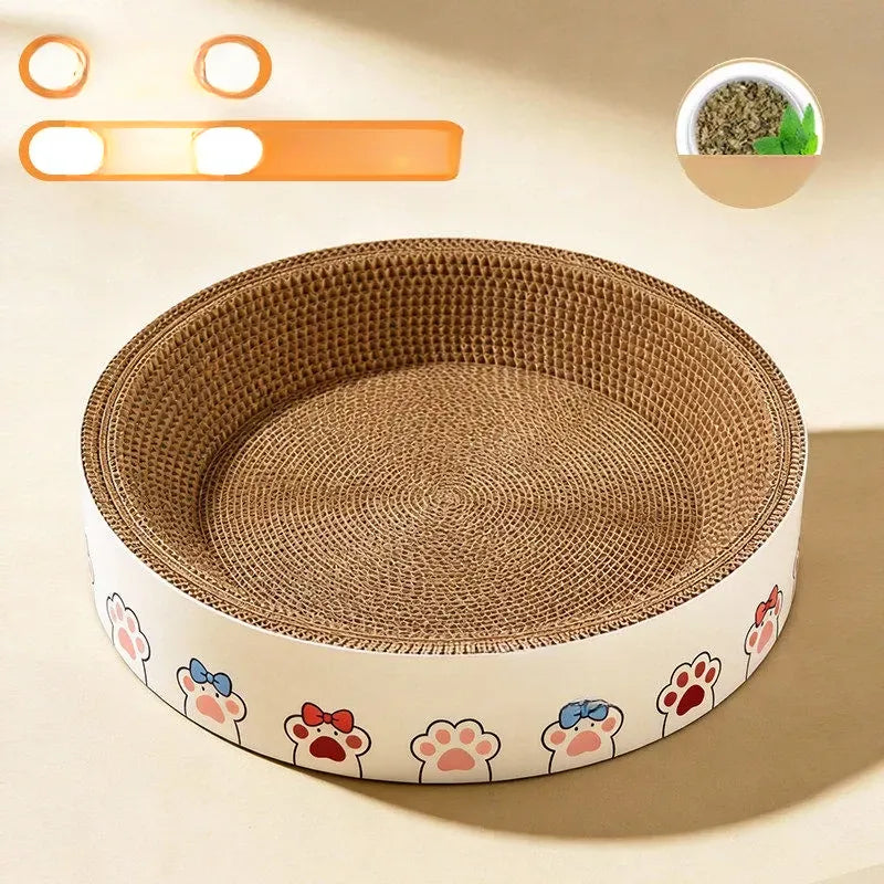 Corrugated Cardboard Cat Scratcher Bed