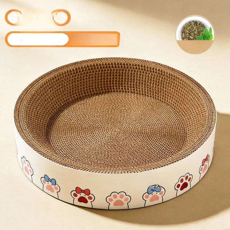 Corrugated Cardboard Cat Scratcher Bed