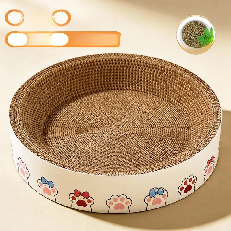 Corrugated Cardboard Cat Scratcher Bed