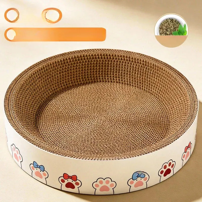 Corrugated Cardboard Cat Scratcher Bed