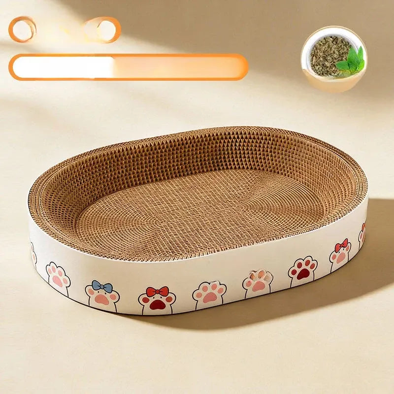 Corrugated Cardboard Cat Scratcher Bed