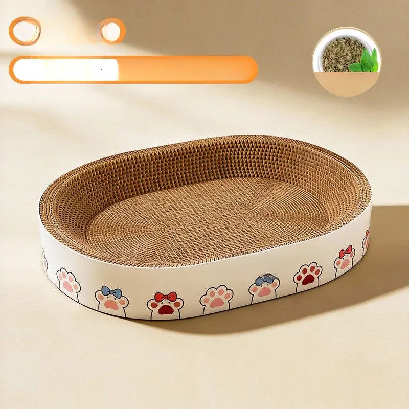 Corrugated Cardboard Cat Scratcher Bed