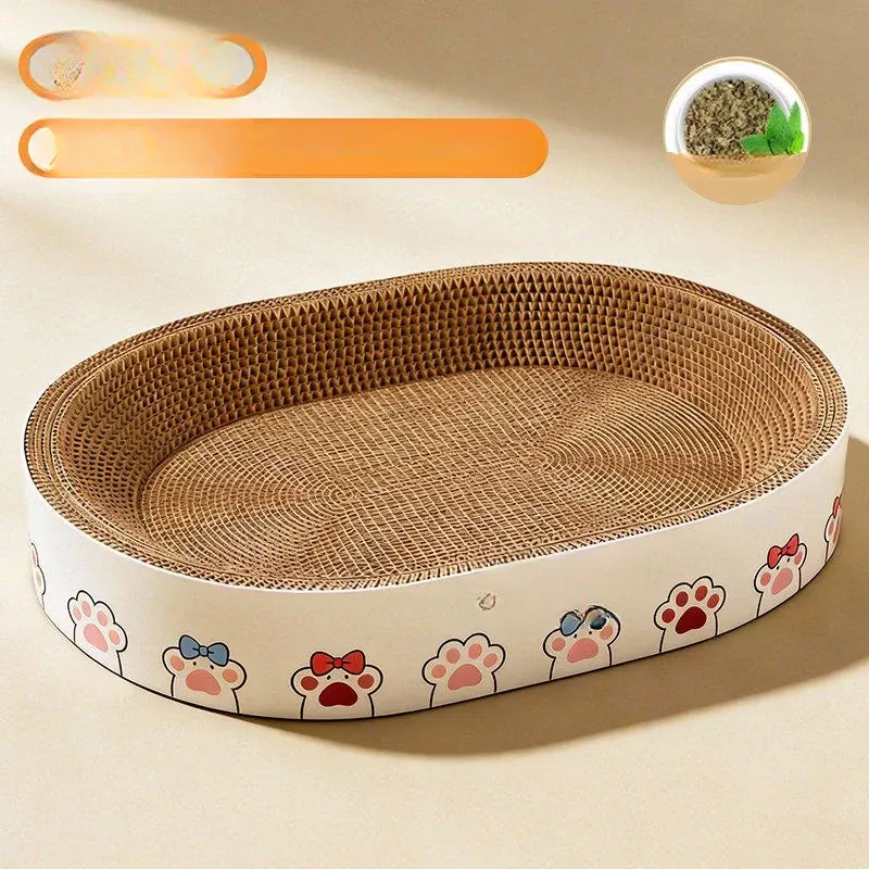 Corrugated Cardboard Cat Scratcher Bed