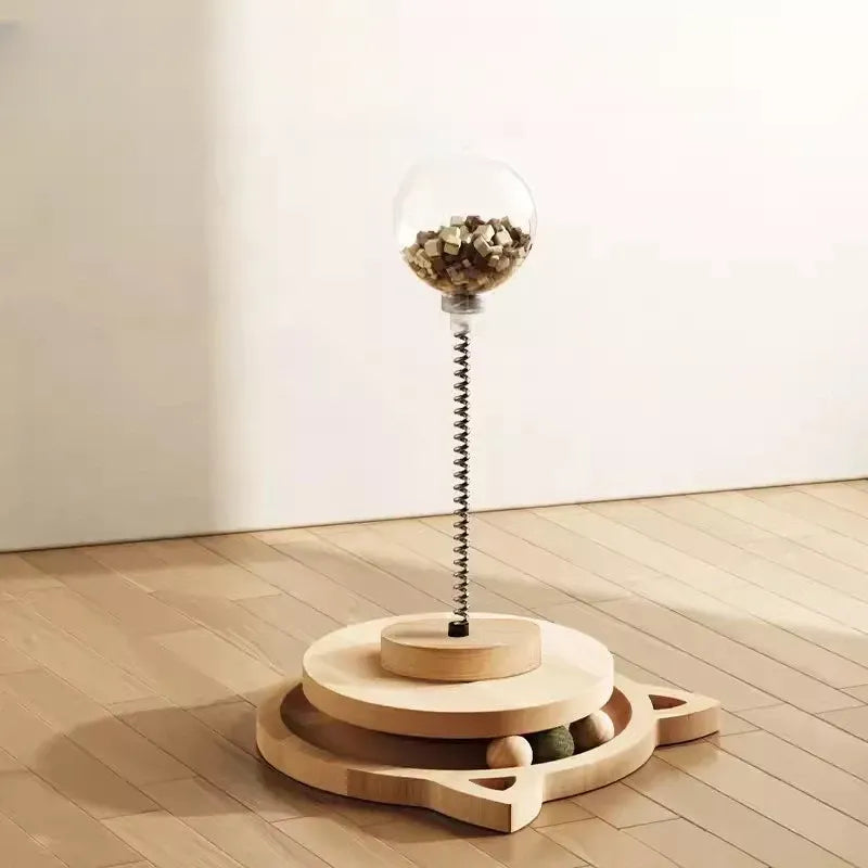 4-in-1 Vertical Cat Scratching Post and Climbing Tower