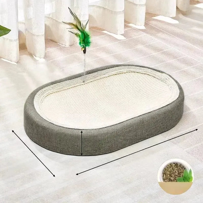 4-in-1 Vertical Cat Scratching Post and Climbing Tower