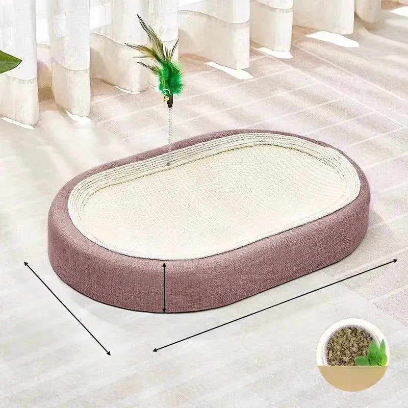 4-in-1 Vertical Cat Scratching Post and Climbing Tower