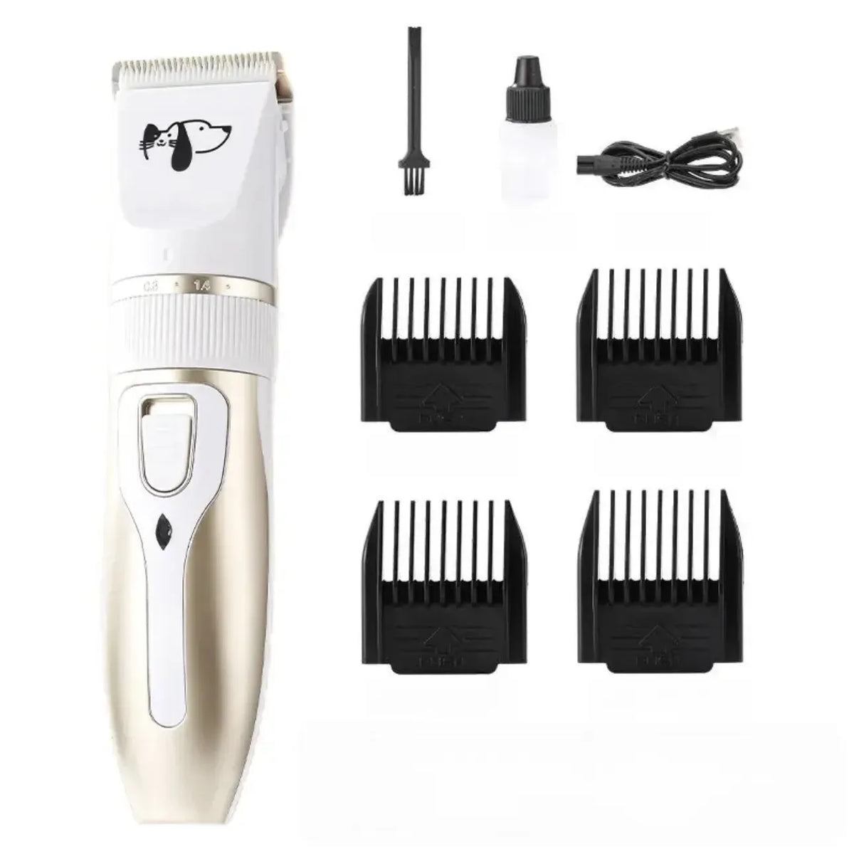 Pet Hair Clipper and Paw Trimmer for Dogs and Cats