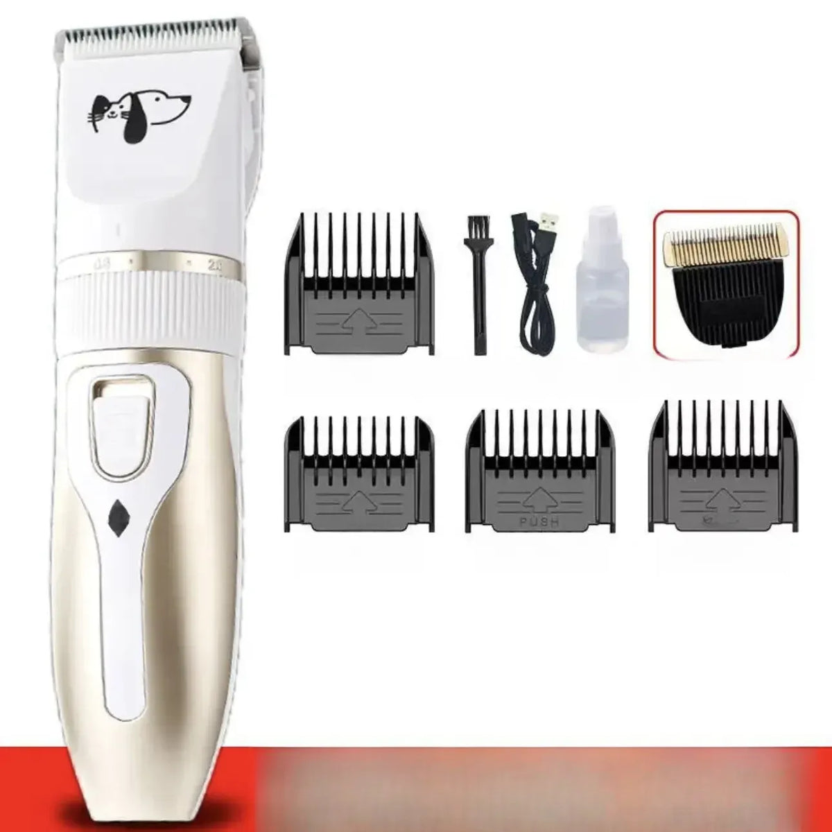 Pet Hair Clipper and Paw Trimmer for Dogs and Cats