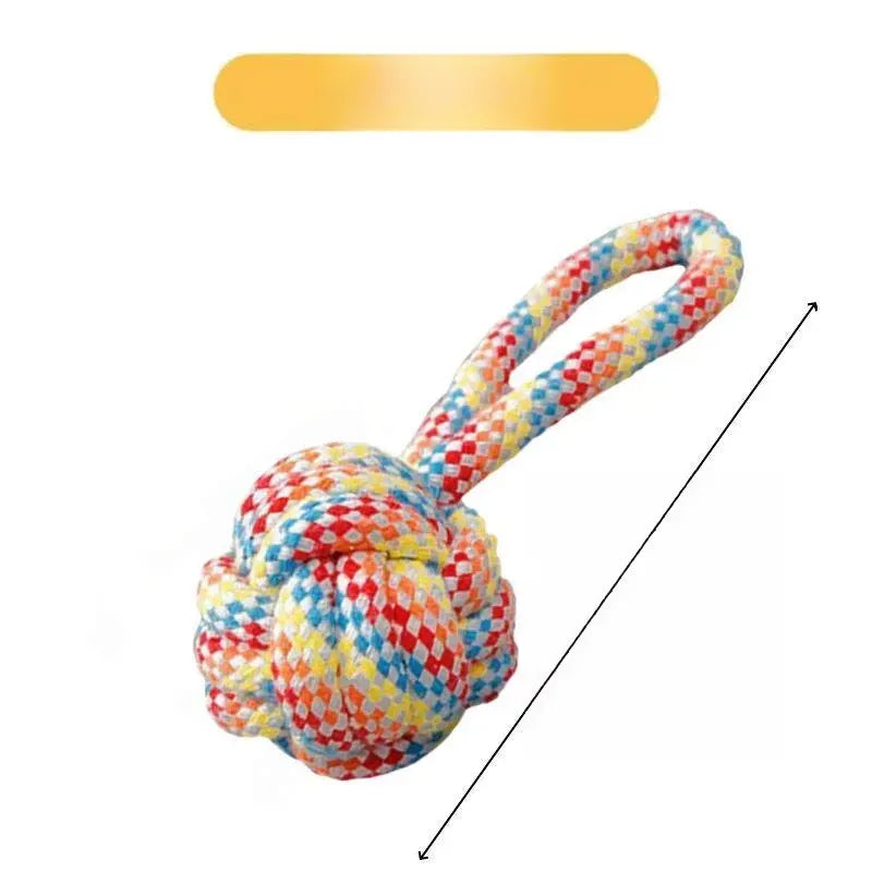 Knotted Rope Dog Toy for Tug, Fetch & Chew Play