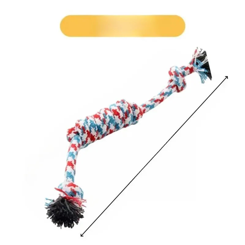 Knotted Rope Dog Toy for Tug, Fetch & Chew Play