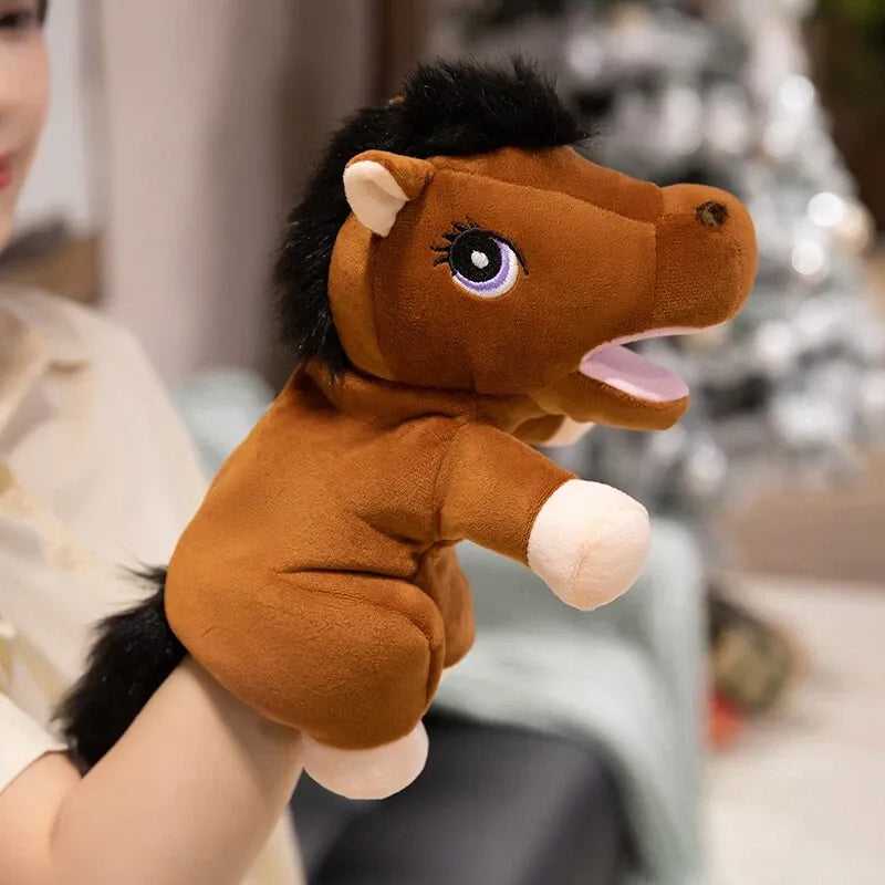 Plush Animal Hand Puppets for Pretend Play