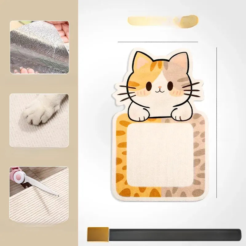 Self-Adhesive Wall Cat Scratcher Pad
