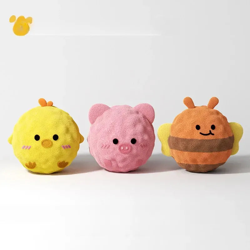 Cartoon Spiky Squeaky Ball Dog Toy
