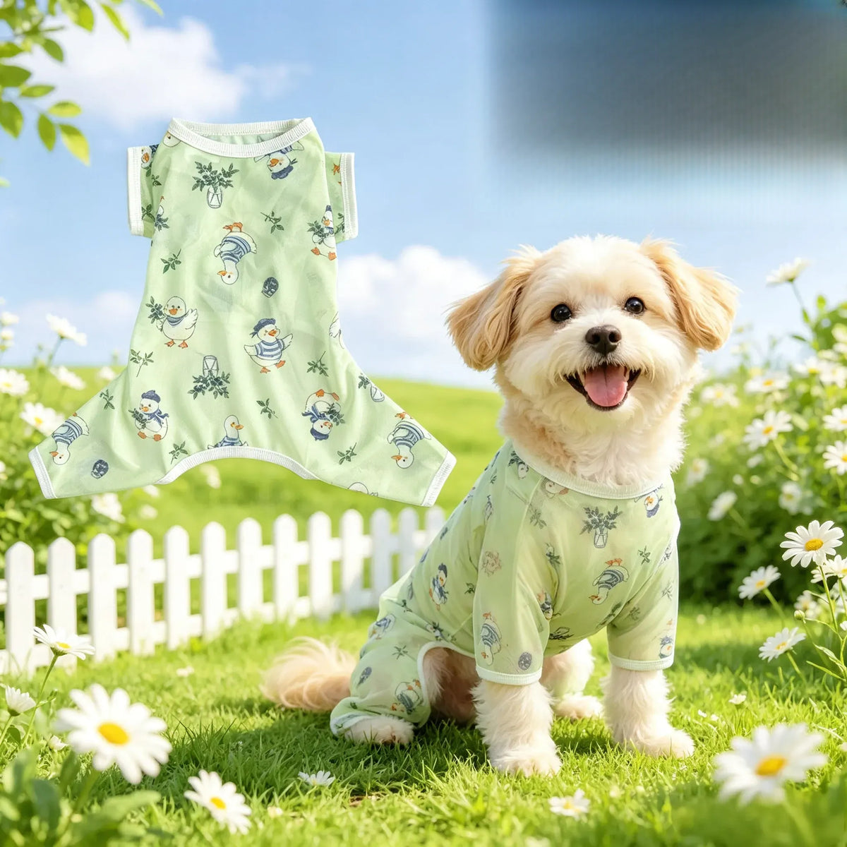 Lightweight Four-Leg Dog Shirt for Summer