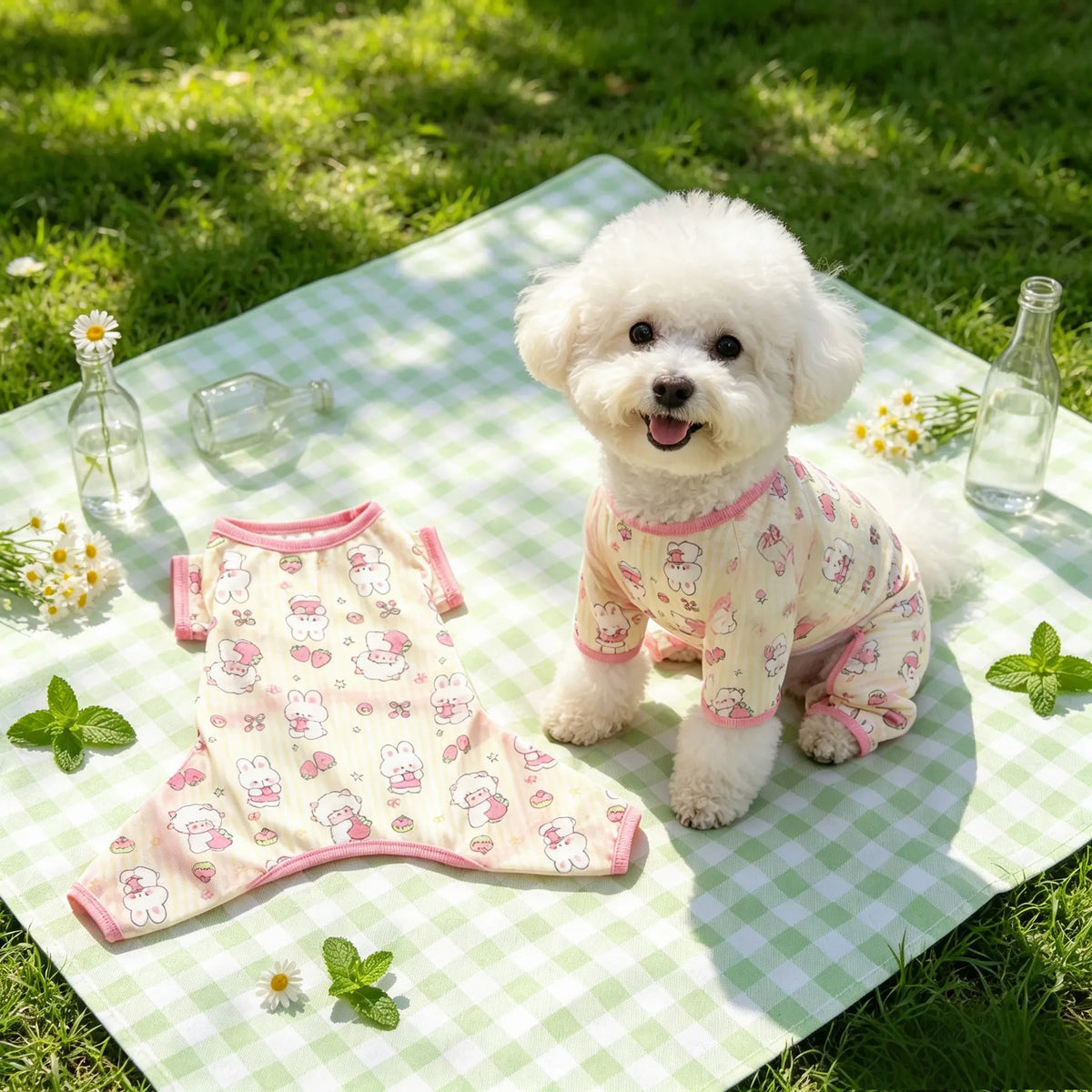 Lightweight Four-Leg Dog Shirt for Summer