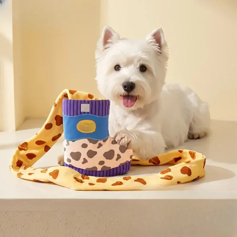 Dog Snuffle Boot Toy with Treat Dispensing and Squeaker