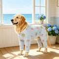 Summer Mesh Four-Leg Dog Outfit with Cartoon Print