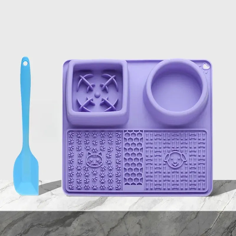 Silicone Slow Feeder Lick Mat for Dogs and Cats
