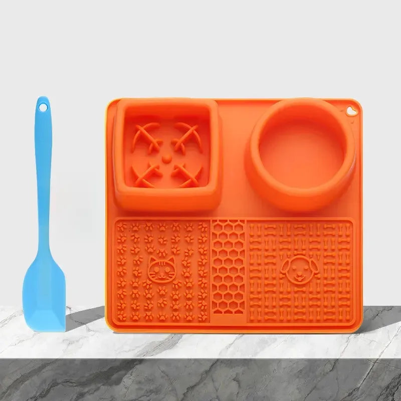 Silicone Slow Feeder Lick Mat for Dogs and Cats