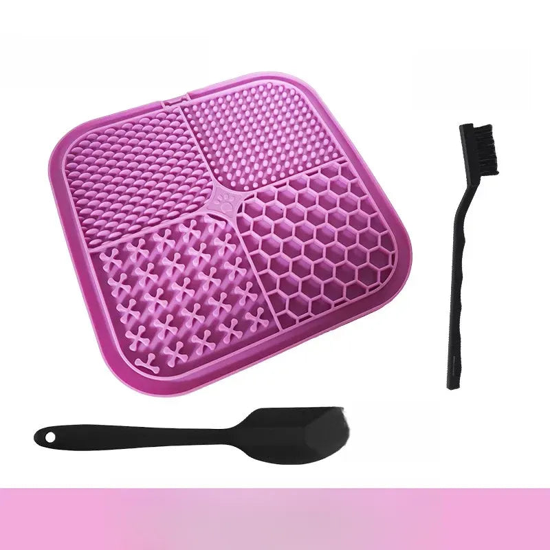 Silicone Slow Feeder Lick Mat for Dogs and Cats