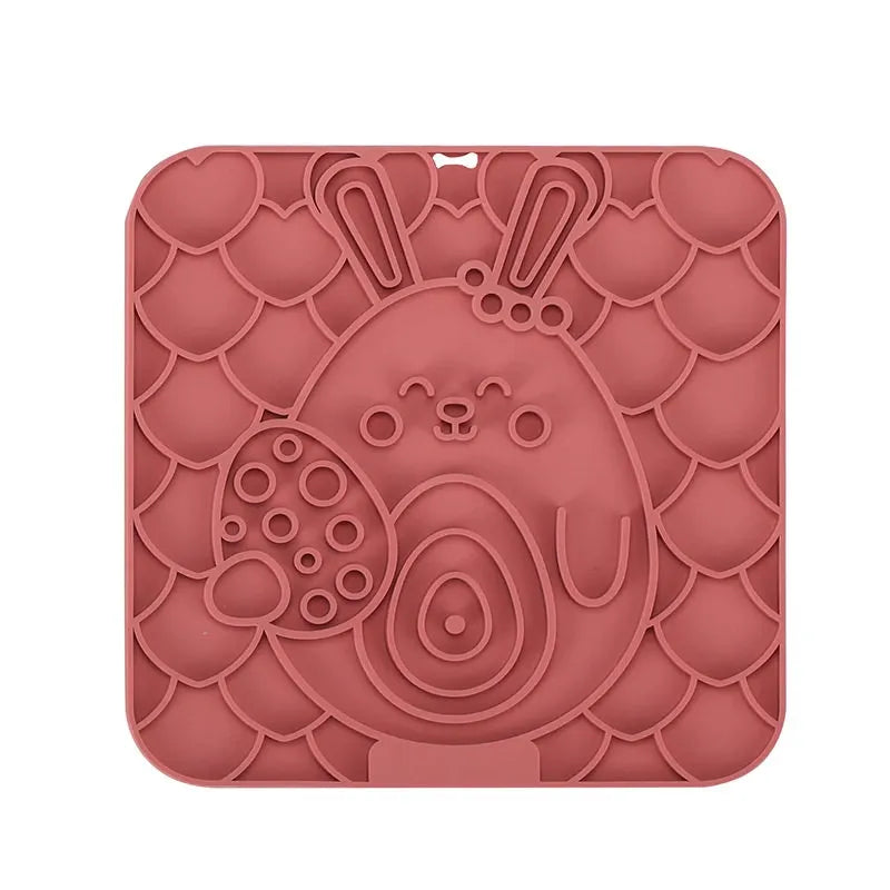 Silicone Slow Feeder Lick Mat for Dogs and Cats