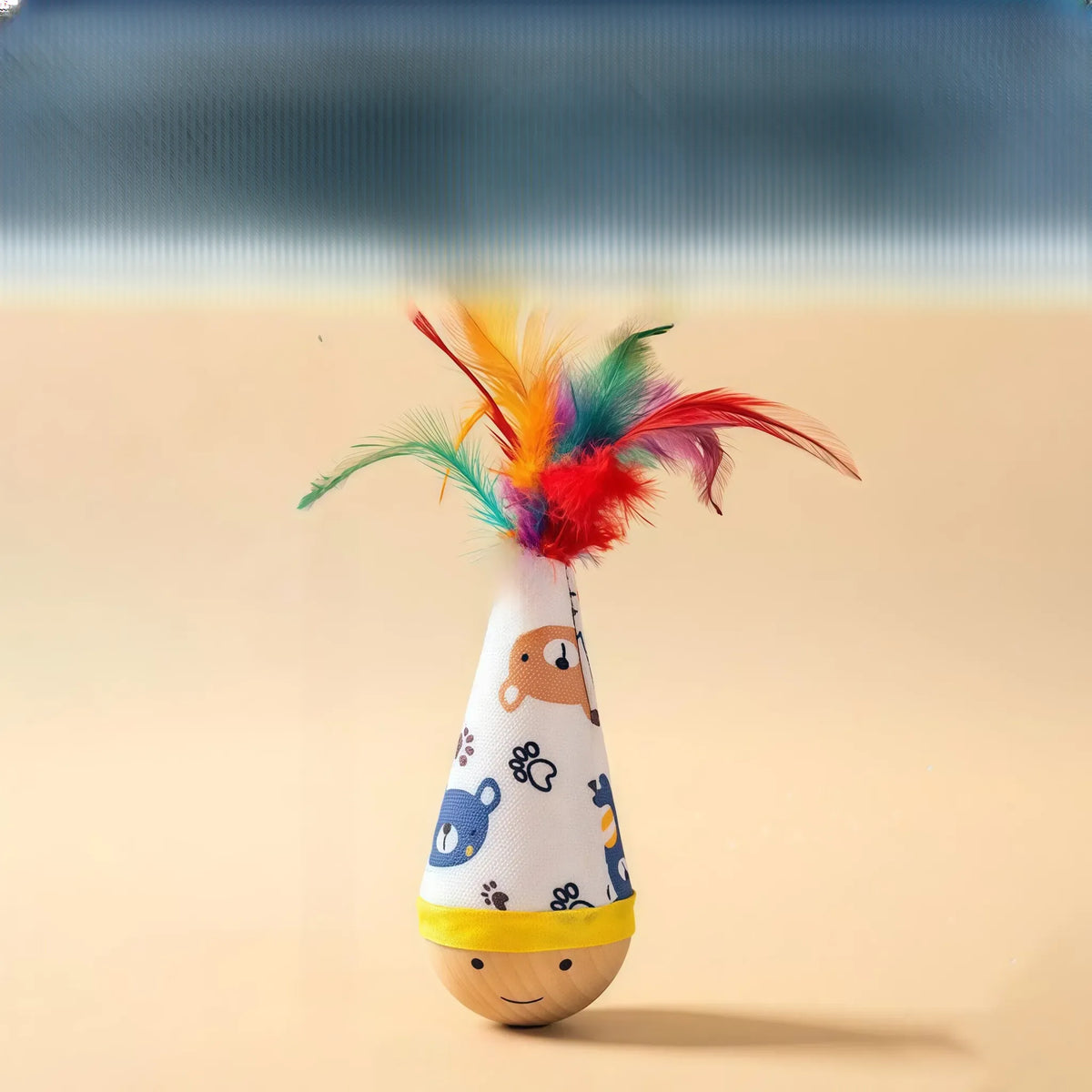 Feather Wobble Cat Toy