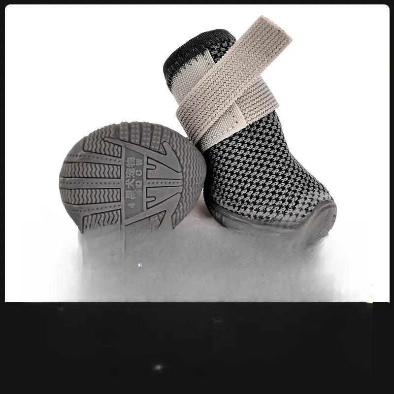 Breathable Mesh Dog Shoes with Elastic Straps