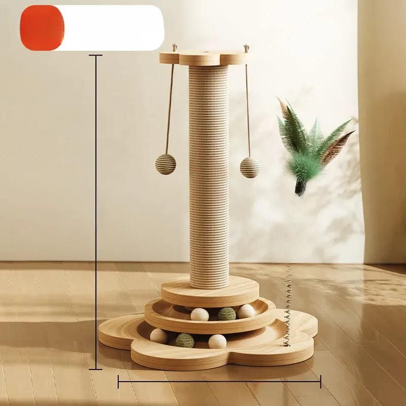 Vertical Cat Scratching Post and Climbing Tower