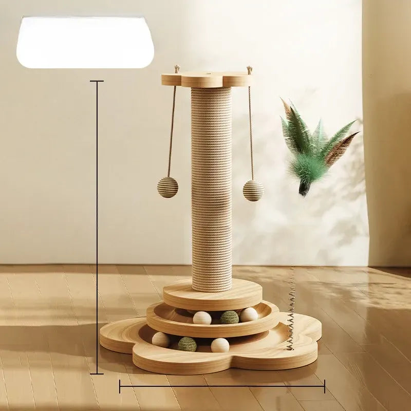 Vertical Cat Scratching Post and Climbing Tower