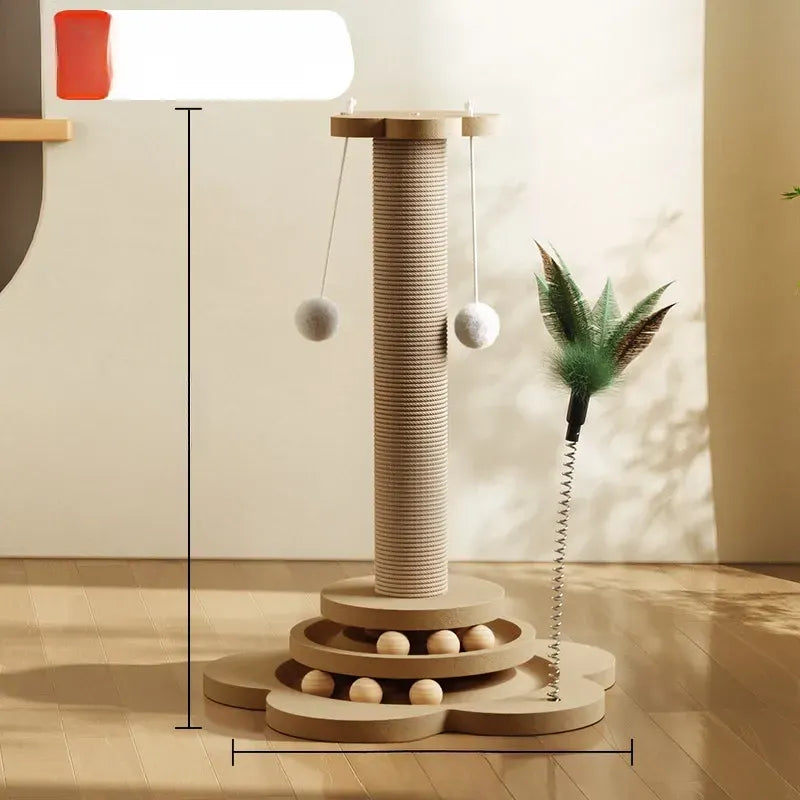 Vertical Cat Scratching Post and Climbing Tower