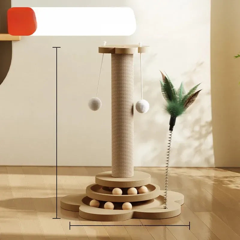 Vertical Cat Scratching Post and Climbing Tower