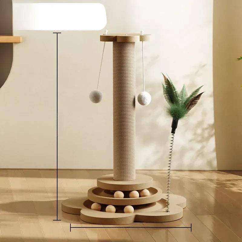 Vertical Cat Scratching Post and Climbing Tower