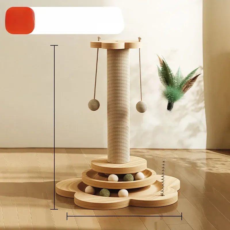 Vertical Cat Scratching Post and Climbing Tower