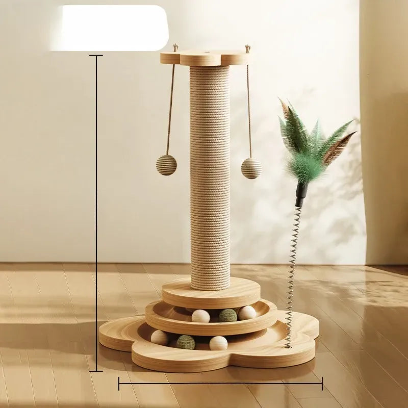 Vertical Cat Scratching Post and Climbing Tower