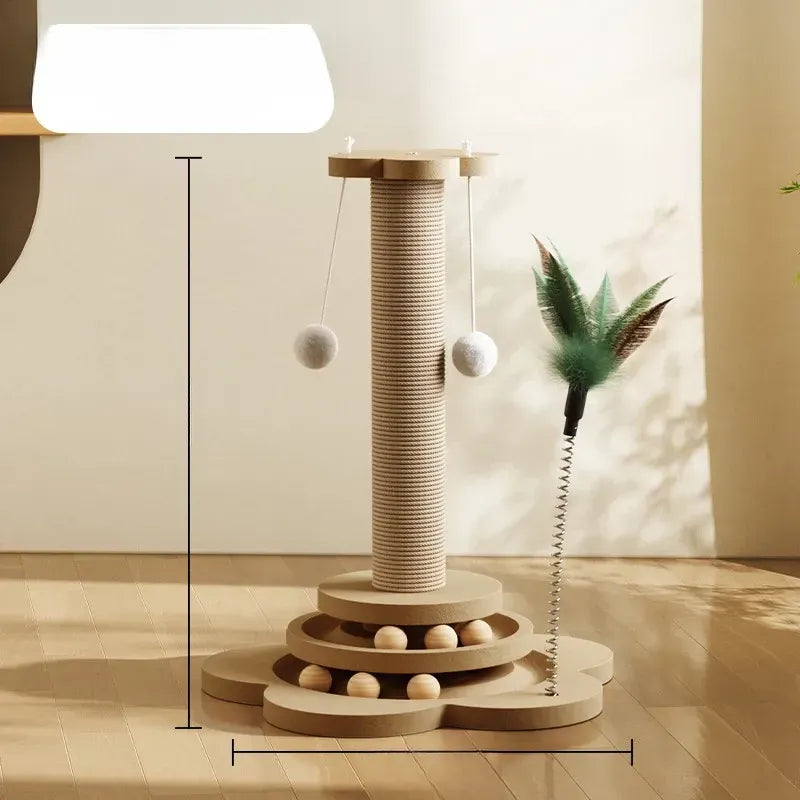 Vertical Cat Scratching Post and Climbing Tower