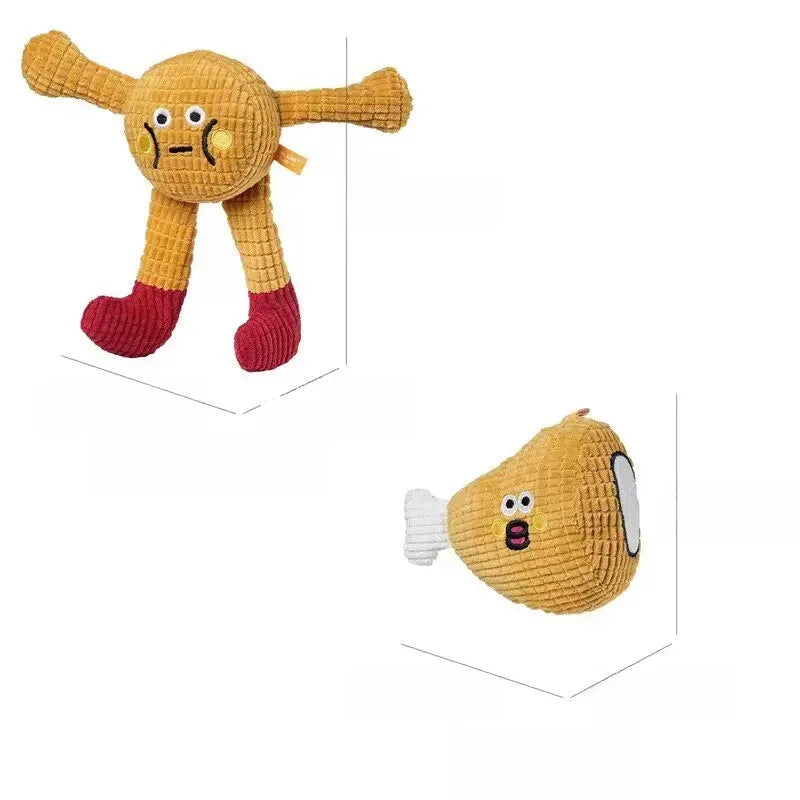 Waffle Plush Cat Toy with Crinkle Sound & Catnip
