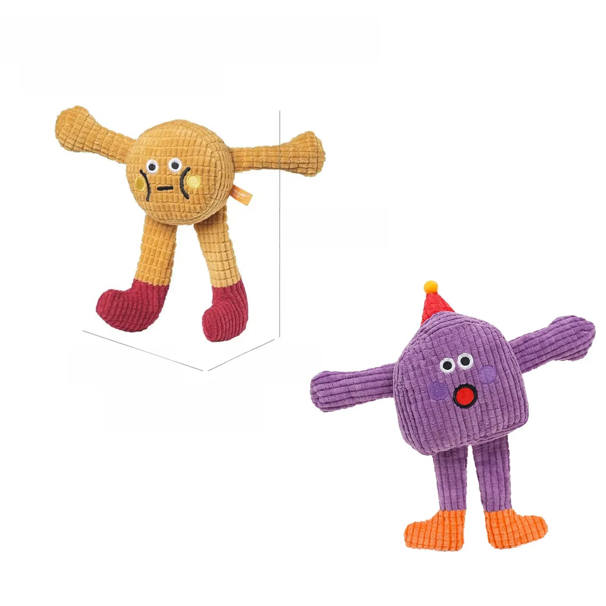 Waffle Plush Cat Toy with Crinkle Sound & Catnip