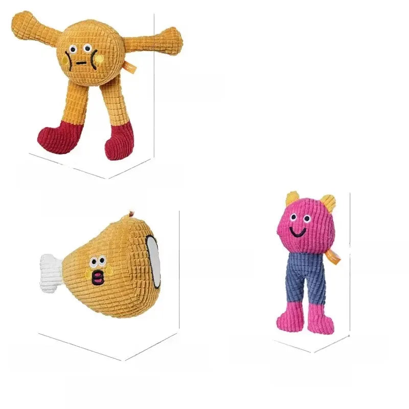 Waffle Plush Cat Toy with Crinkle Sound & Catnip