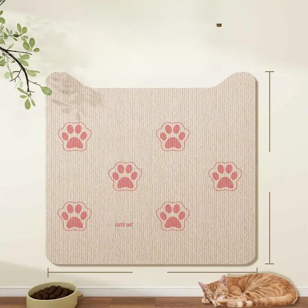 Self-Adhesive Cat Scratching Mat for Doors