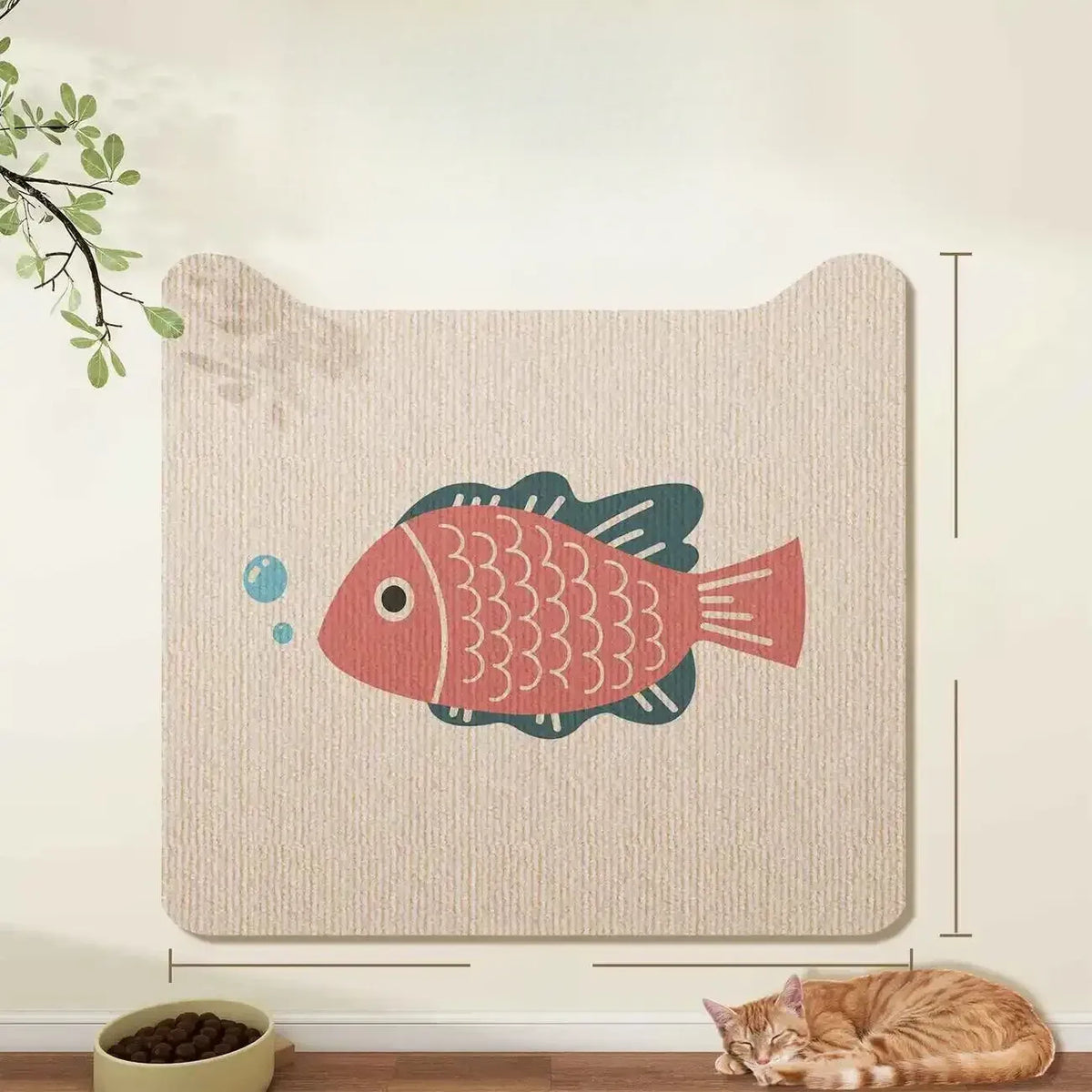 Self-Adhesive Cat Scratching Mat for Doors