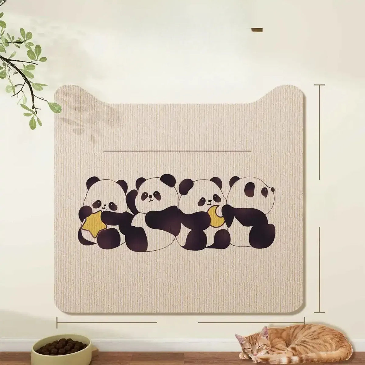 Self-Adhesive Cat Scratching Mat for Doors