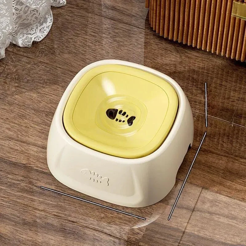 Splash-Resistant Floating Water Bowl for Dogs and Cats