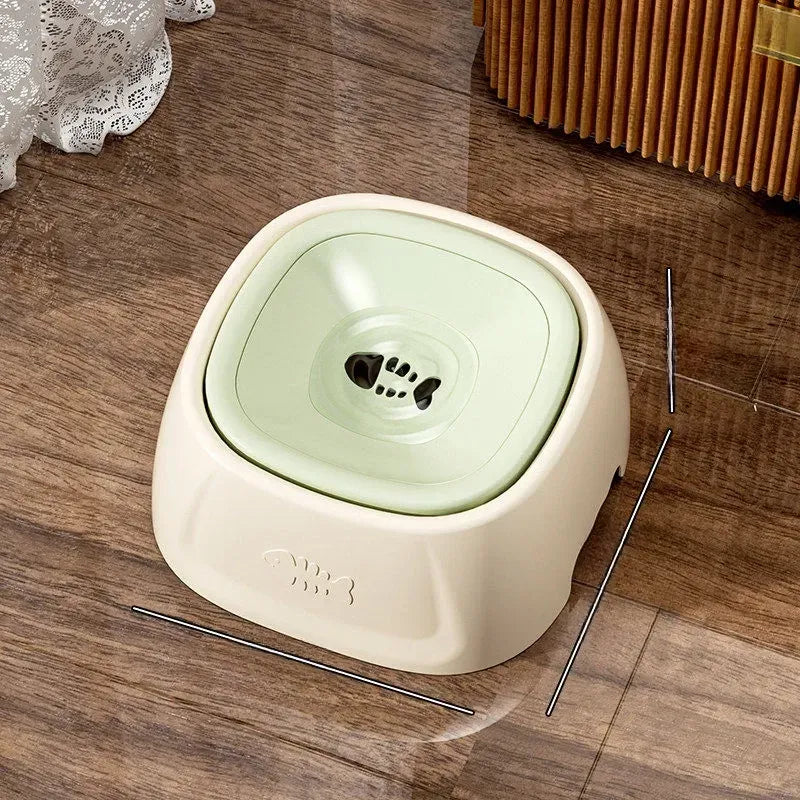 Splash-Resistant Floating Water Bowl for Dogs and Cats