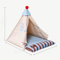 Semi-Enclosed Tent Bed for Small Dogs and Cats