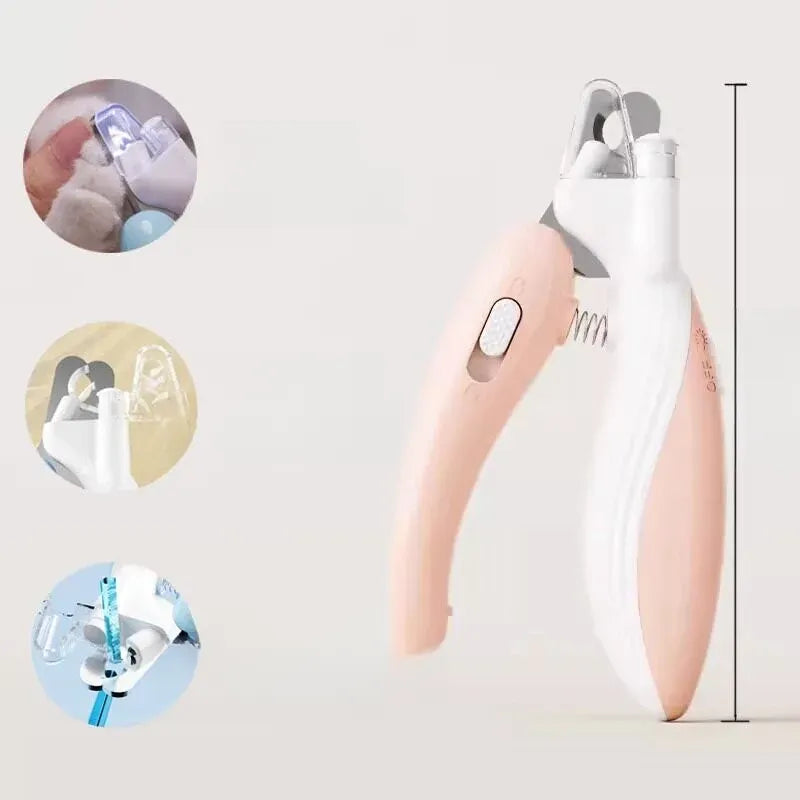 LED Light Pet Nail Clippers for Dogs and Cats