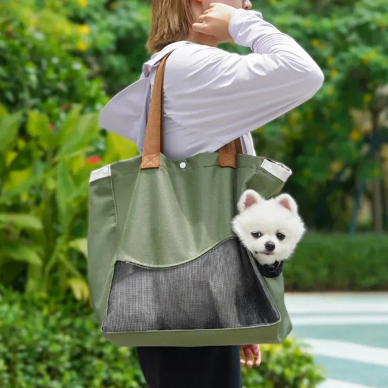 Adjustable Shoulder Pet Carrier for Cats and Small Dogs